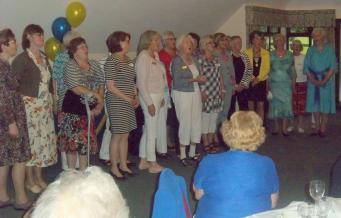 The Swedish Guests sing their national song on Sweden's National Day